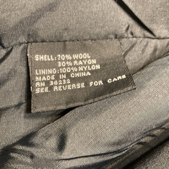 J Gallery Vintage Wool Blend Red Peacoat - Picture 9 of 13